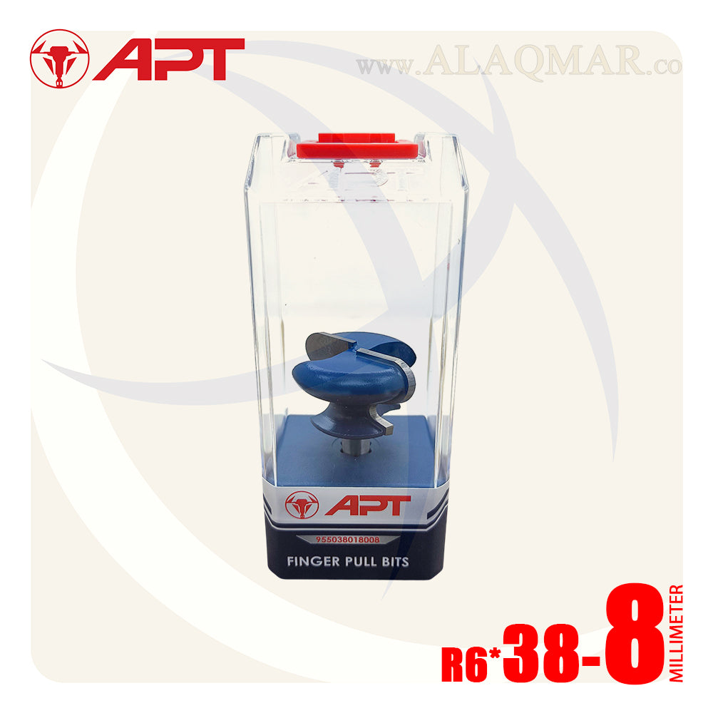 بنطة راوتر عمل مقبض وماسك - قطر 38 مم - كعب 8 مم 955038018008 APT