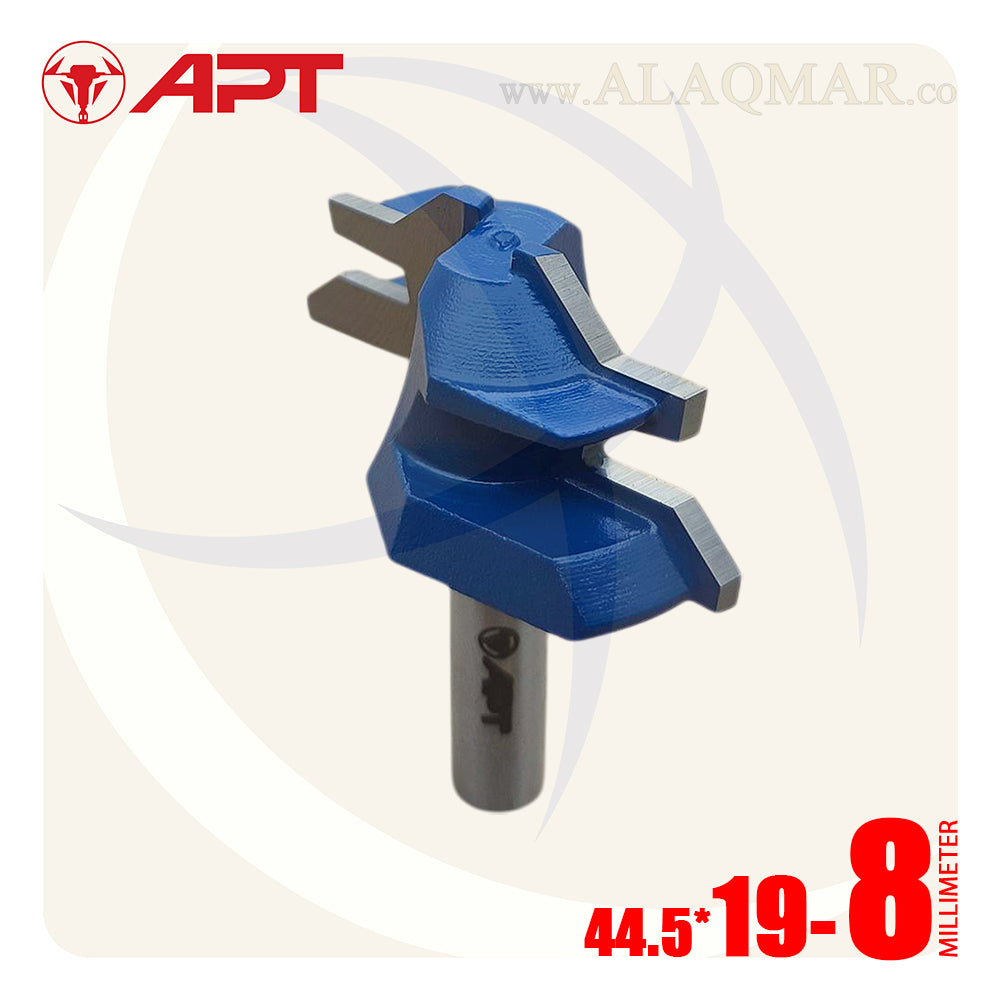 بنطة راوتر تجميع أخشاب قطر 19 مم - كعب 8 مم 45D LOCK MITER 44.5*19 955445019008 APT