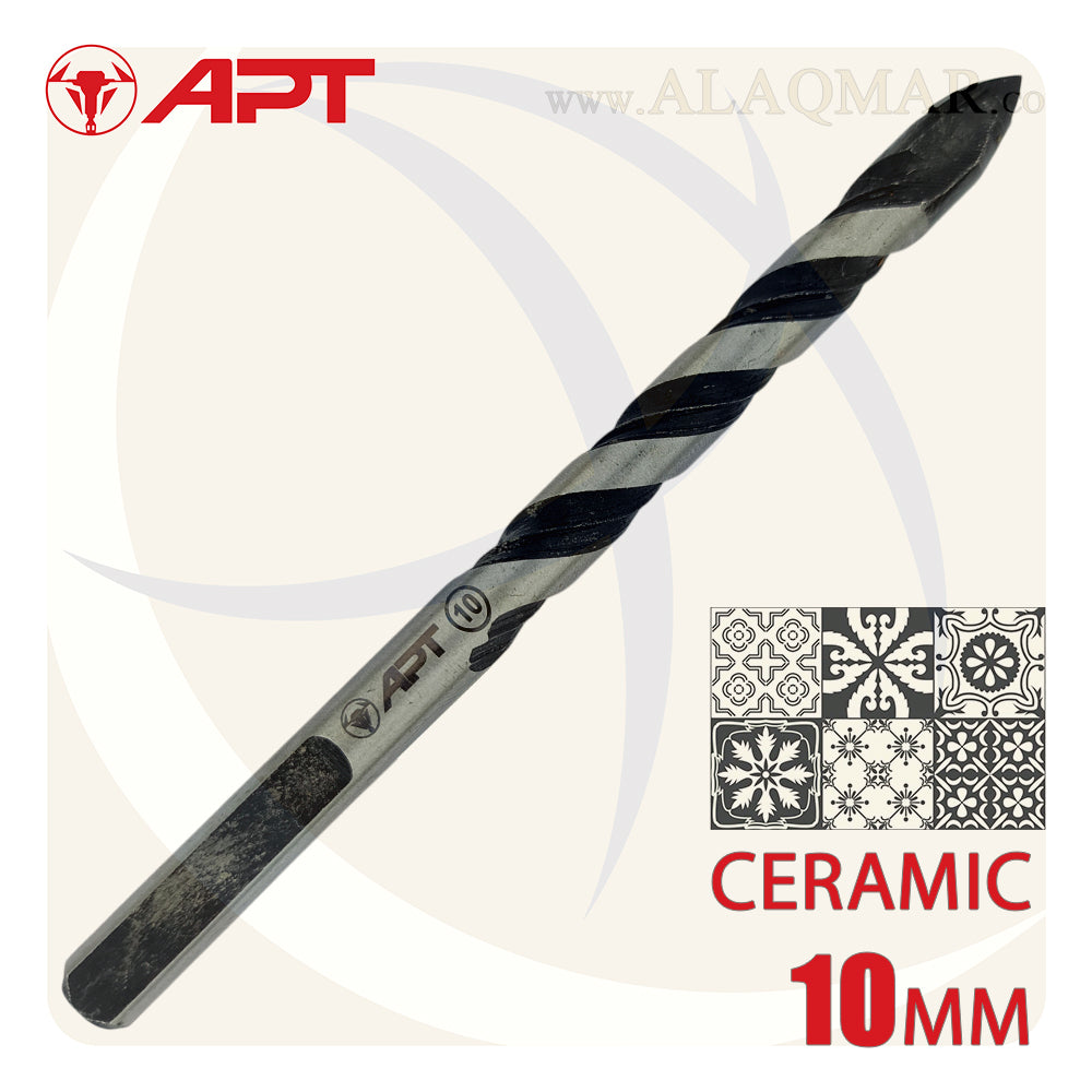 بنط فدية سن مثلث متعدد زجاج و سيراميك و بورسلين 10ملي طول 110ملي 96000801011 APT