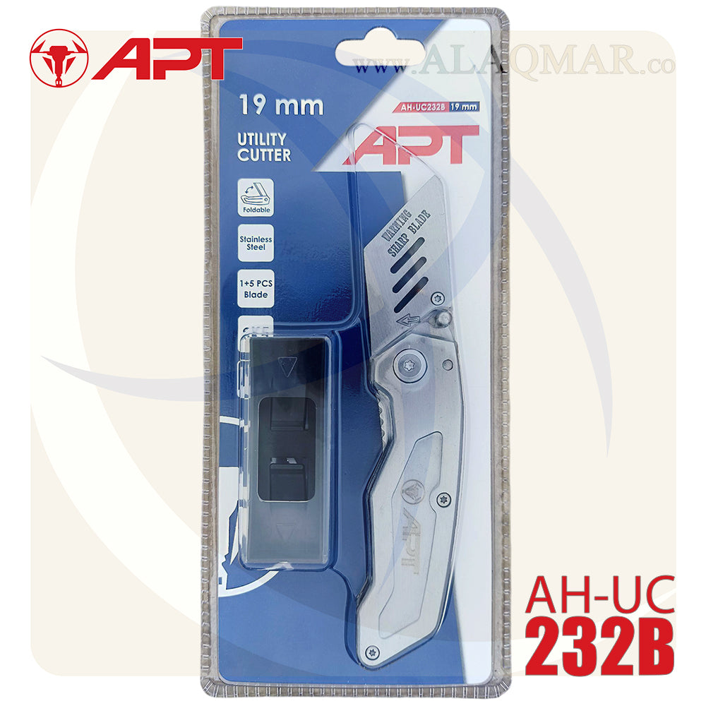 كتر 19ملي مطوة استانلس 124جرام (بدون شفرة) AH-UC232B APT