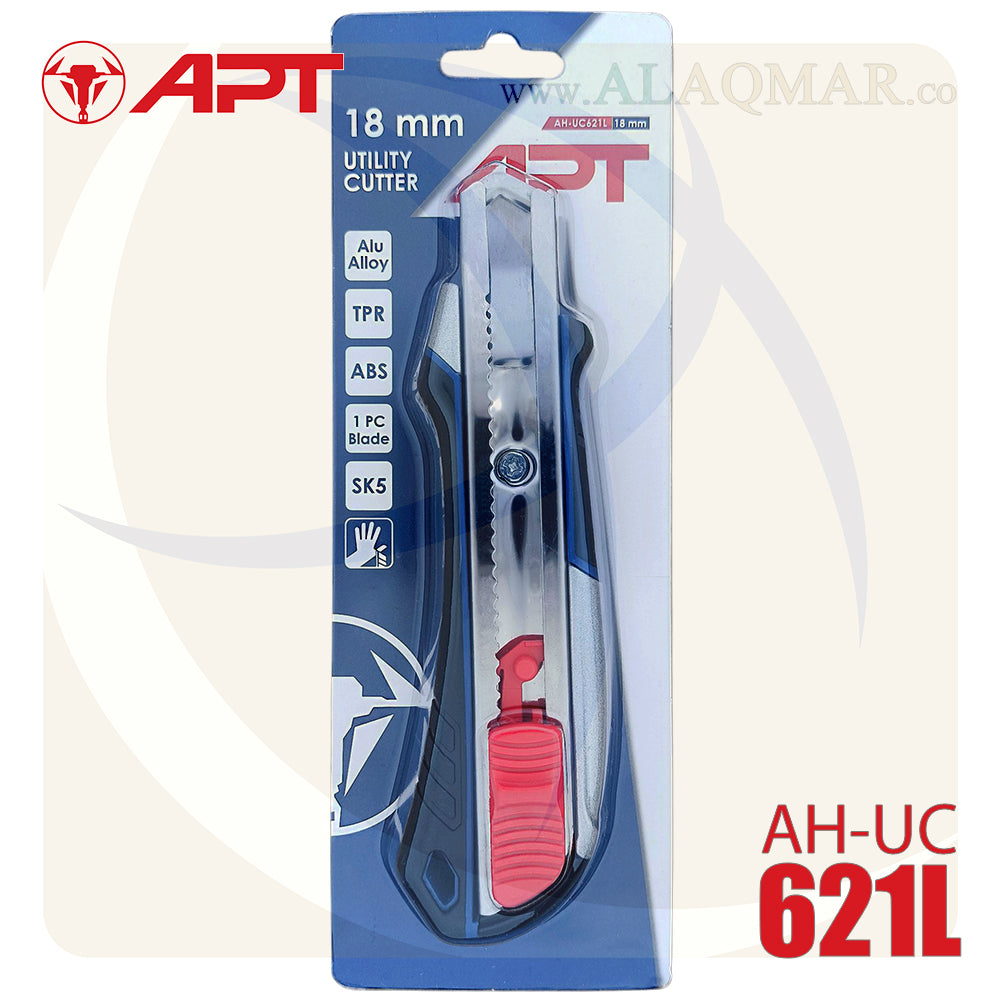 كتر 18ملي سحاب الومنيوم 90جرام (بدون شفرة) AH-UC621L APT