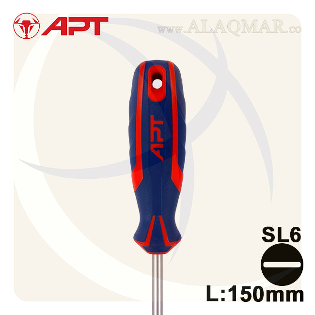 مفك عادة 6 * 150ملي 2 لون AH140274 APT