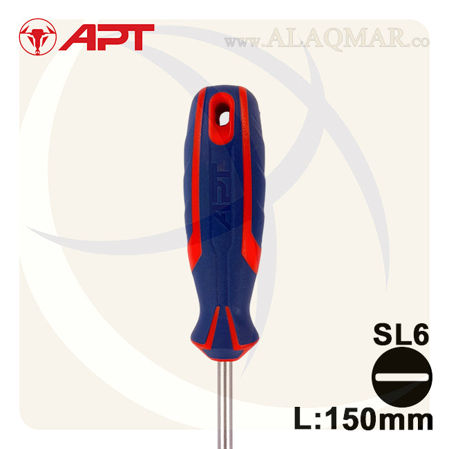 مفك عادة 6 * 150ملي 2 لون AH140274 APT