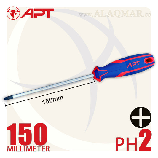 مفك صليبة PH2 طول 150ملي 2 لون AH142274 APT