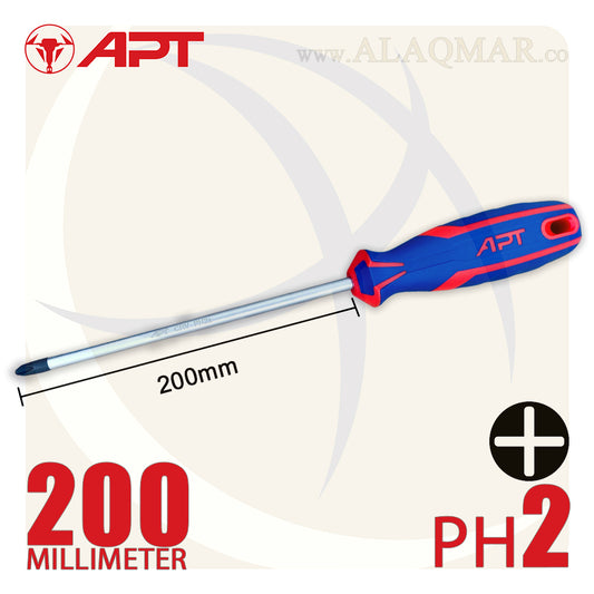 مفك صليبة PH2 طول 200ملي 2 لون AH142274 APT