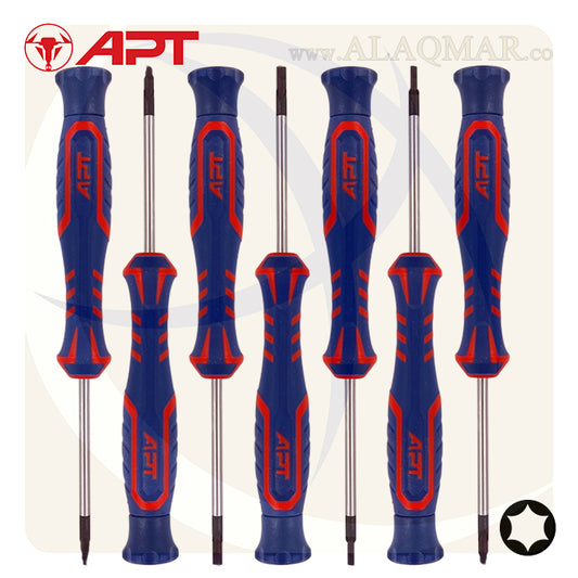 طقم مفك الكترونيات نجمة توركس 7ق 2 لون AH147078-7B APT