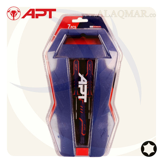 طقم مفك الكترونيات نجمة توركس 7ق 2 لون AH147078-7B APT