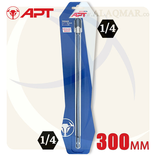 وصلة حامل سن مفك سداسي 1/4بوصة طول 300ملي بوصلة سريعة AH4125000018 APT