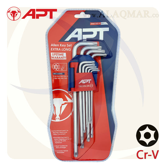 طقم النكي نجمة توركس بدليل طويل طول اكثر 9ق T10-T50 AH571521-9 APT