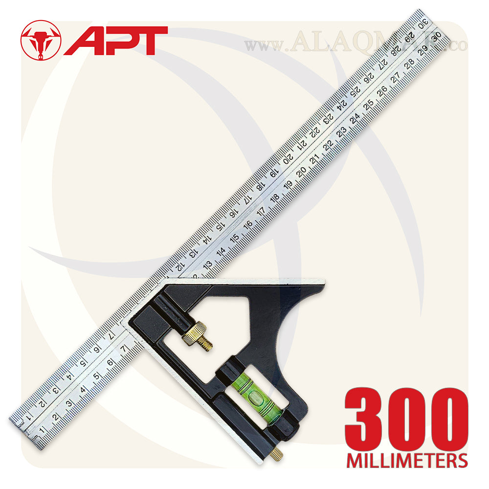 زاوية كومبنيشن متحركة 45-90 و ميزان 12بوصة 300ملي DL2G-1 APT