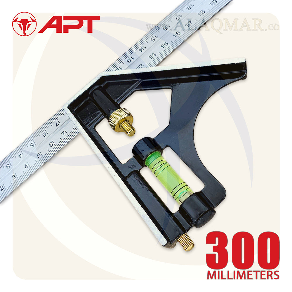 زاوية كومبنيشن متحركة 45-90 و ميزان 12بوصة 300ملي DL2G-1 APT
