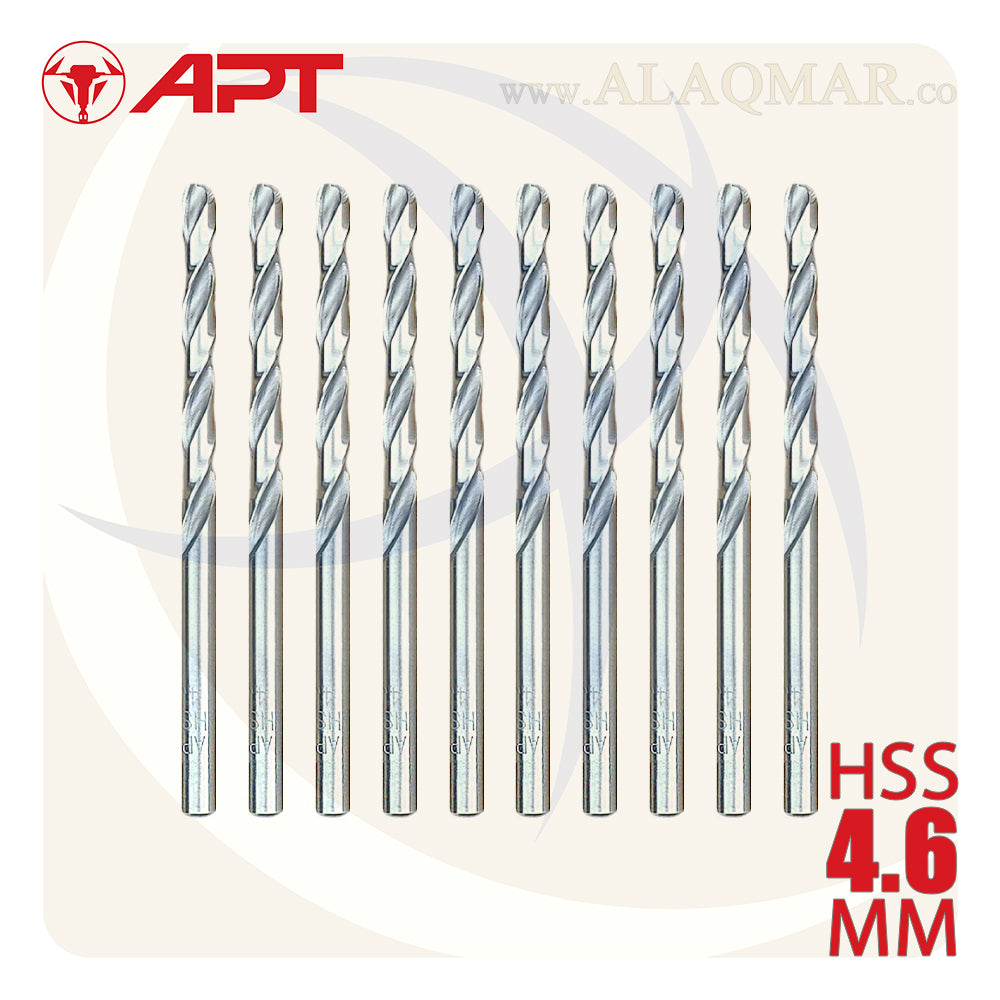 بنط حدادي ابيض 4.60ملي HSS 9640000460 APT