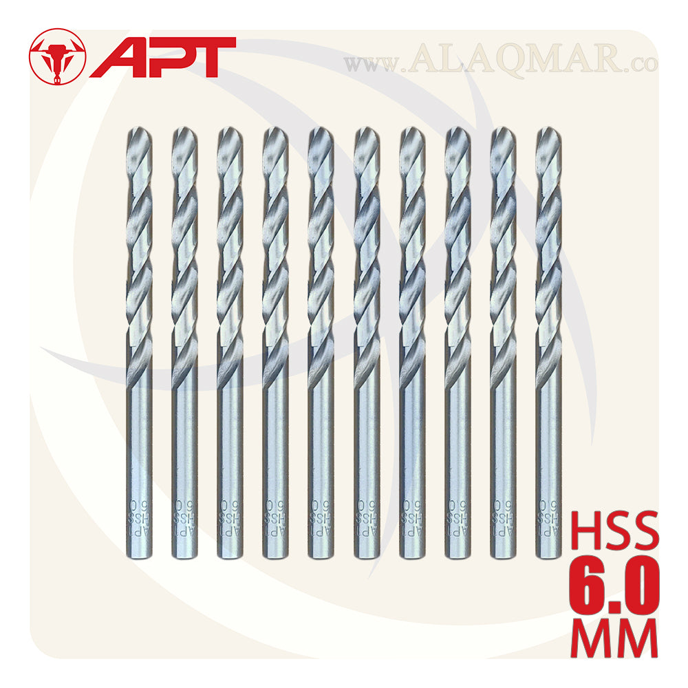 بنط حدادي ابيض 6.00ملي HSS 9640000600 APT