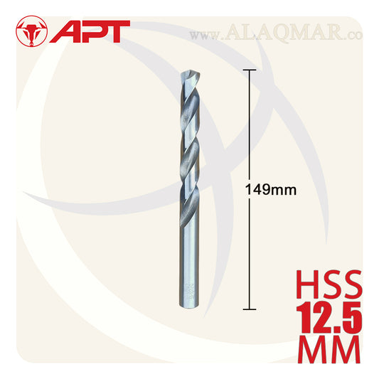 بنط حدادي ابيض 12.50ملي HSS 9640001250 APT