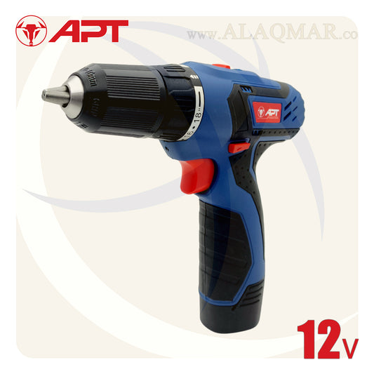 شنيور بطارية عادة 12فولت 25نيوتن 2بطارية 1.3امبير Li-Ion + كيت DW15105 APT