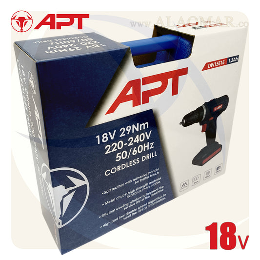 شنيور بطارية عادة 18فولت 29نيوتن 2بطارية 1.3امبير Li-Ion + كيت DW15515 APT