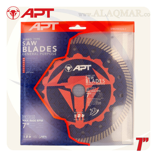 صنية الماظ حوائط/خرسانة تربو 7بوصة DW200324-7 APT