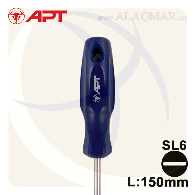 مفك عادة 6 * 150ملي ازرق M.538 APT