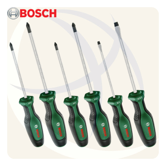 طقم مفك عادة و صليبة 6ق 2 لون 1600A02BX7 BOSCH