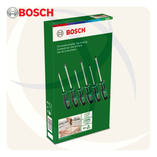 طقم مفك عادة و صليبة 6ق 2 لون 1600A02BX7 BOSCH