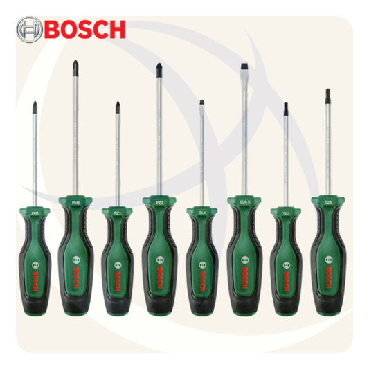 طقم مفك عادة و صليبة و نجمة 8ق 2 لون 1600A02BX8 BOSCH