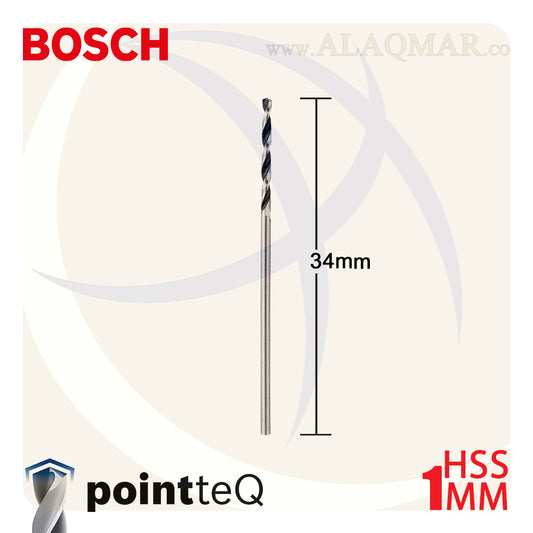 بنط حدادي ابيض 1.00ملي (10قطع) HSS PointTeQ 2608577178 BOSCH