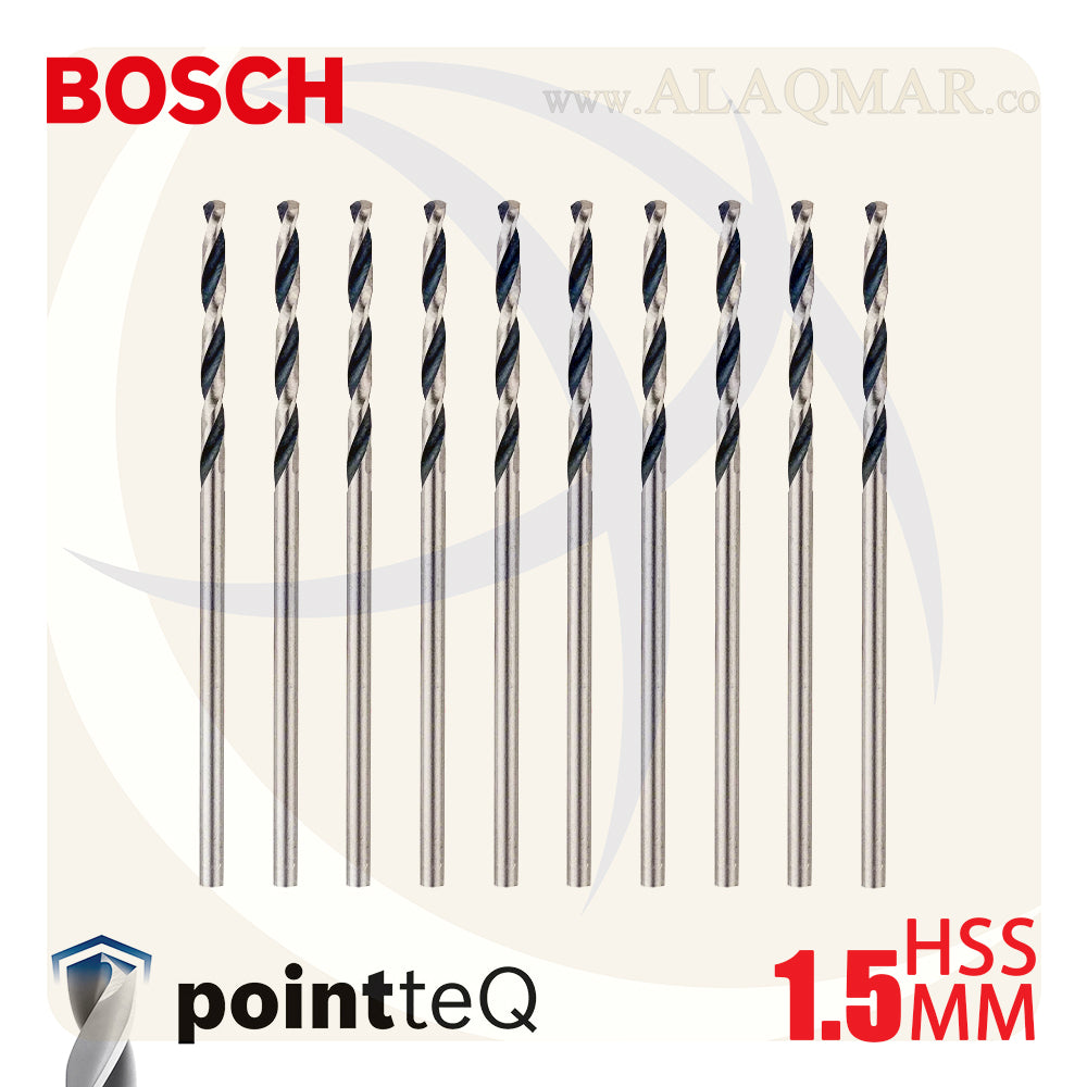 بنط حدادي ابيض 1.50ملي (10قطع) HSS PointTeQ 2608577183 BOSCH
