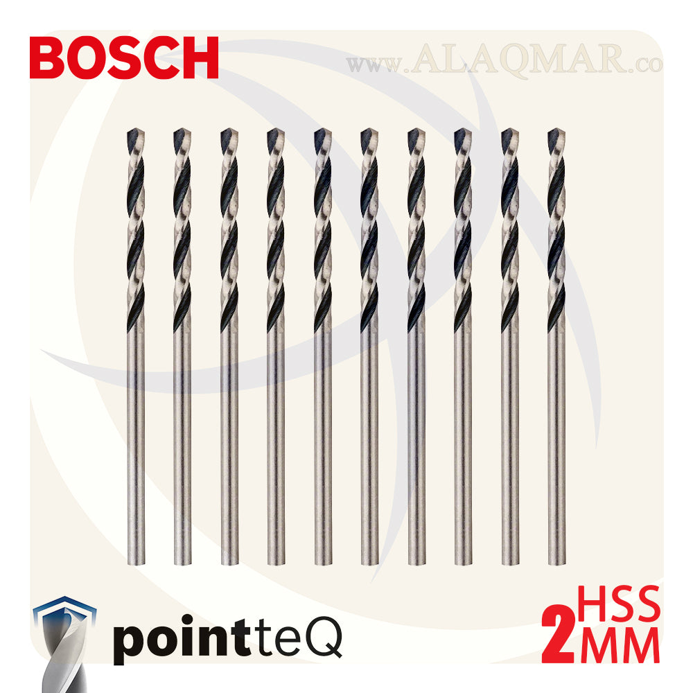 بنط حدادي ابيض 2.00ملي (10قطع) HSS PointTeQ 2608577188 BOSCH
