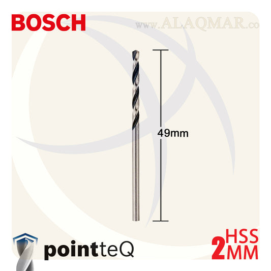 بنط حدادي ابيض 2.00ملي (10قطع) HSS PointTeQ 2608577188 BOSCH