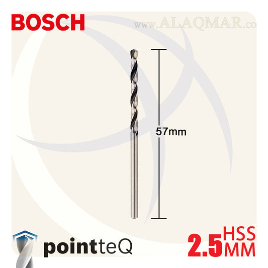 بنط حدادي ابيض 2.50ملي (10قطع) HSS PointTeQ 2608577193 BOSCH