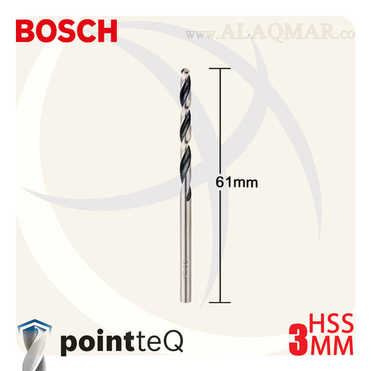 بنط حدادي ابيض 3.00ملي (10قطع) HSS PointTeQ 2608577198 BOSCH