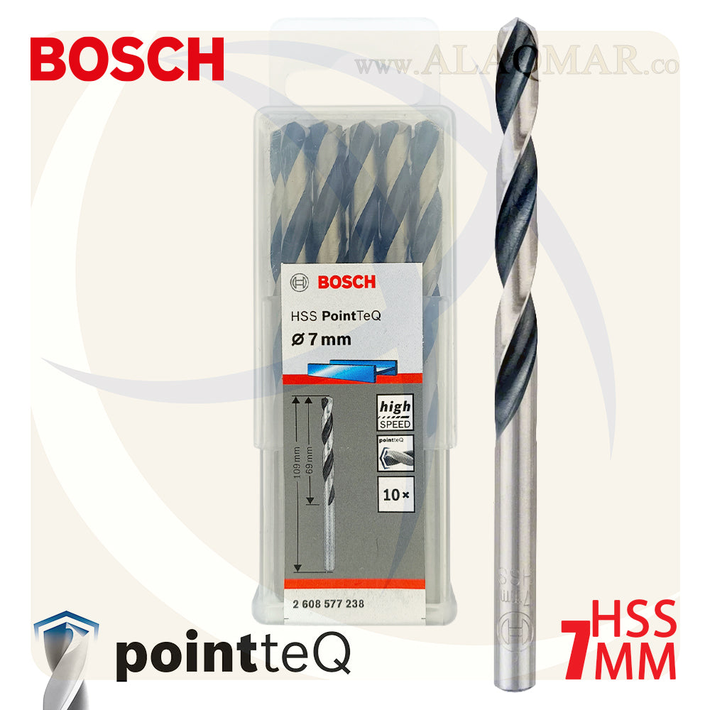 بنط حدادي ابيض 7.00ملي (10قطع) HSS PointTeQ 2608577238 BOSCH