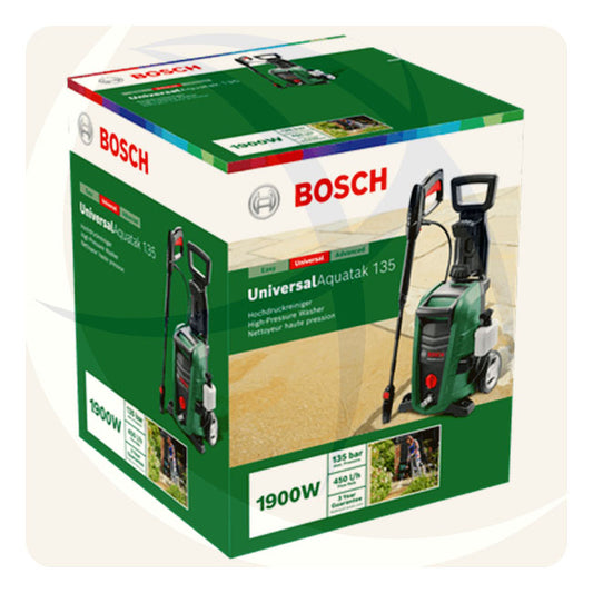 ماكينة غسيل ضغط عالي 135 بار 1900 وات AQUATAK 135 BOSCH