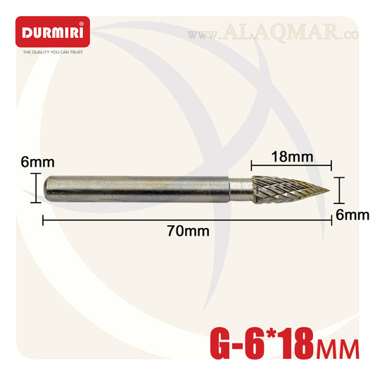 بنط فريزة كربيد بلحة 6*18ملي اكس 6ملي TYPE-G DM-1008 DURMIRI
