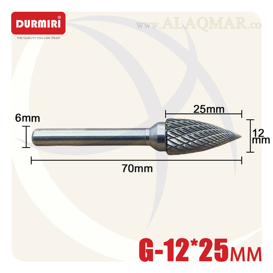 بنط فريزة كربيد بلحة 12*25ملي اكس 6ملي TYPE-G DM-1011 DURMIRI