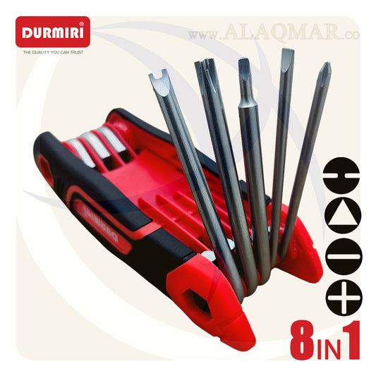 طقم مفك مطوة 8في1 DM-1493 DURMIRI