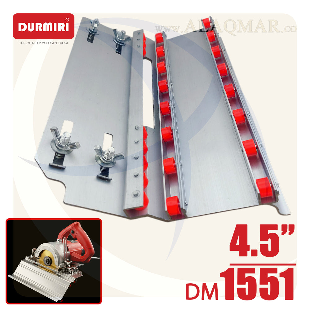 قاعدة شطف السيراميك والرخام بعجل 45درجة 4.5بوصة المنيوم DM-1551 DURMIRI
