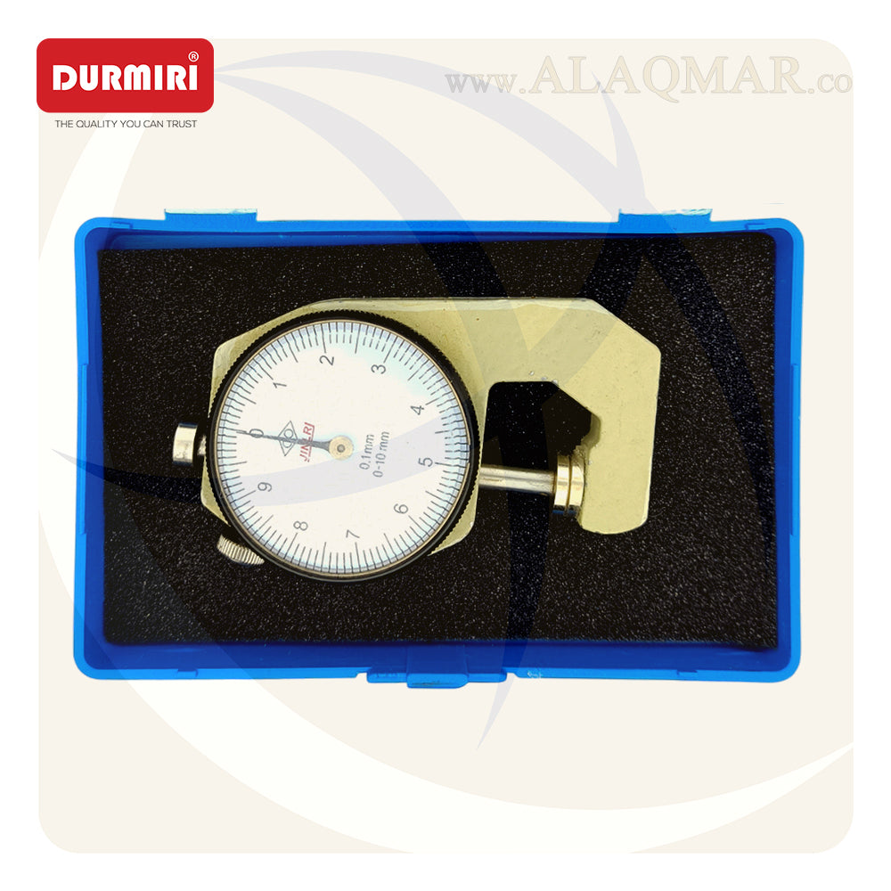 ميكرومتر قياس سمك جيتش ضغط 0-10ملي علبة بلاستيك DM593 DURMIRI
