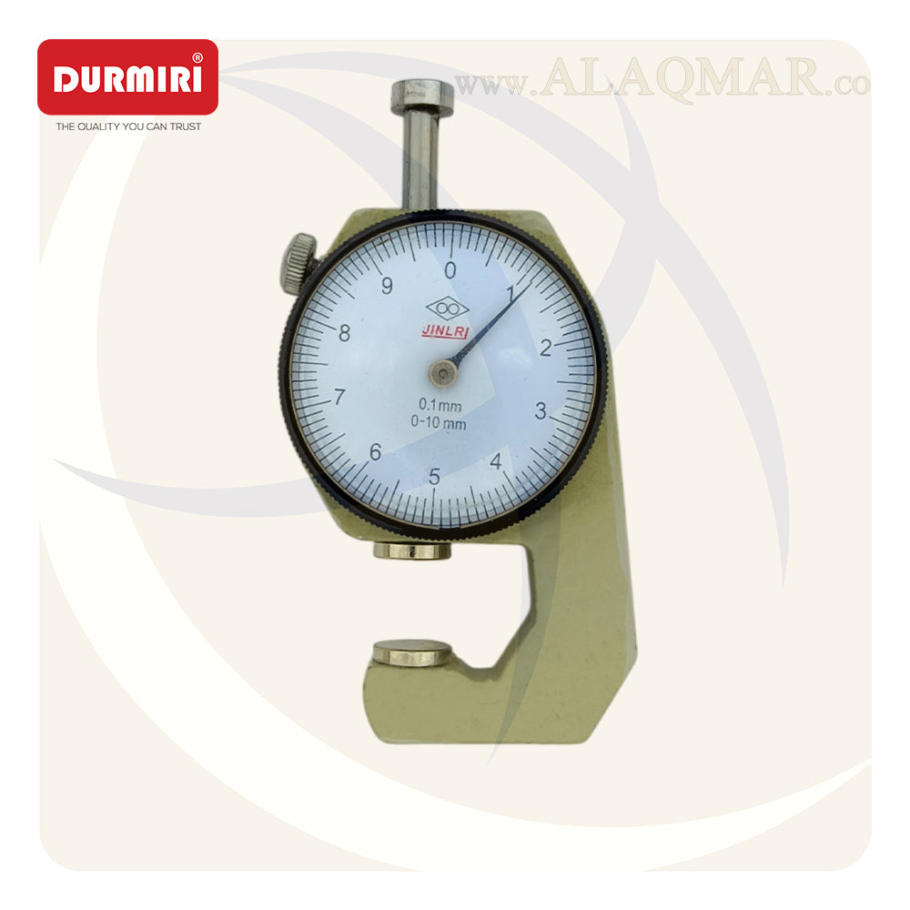 ميكرومتر قياس سمك جيتش ضغط 0-10ملي علبة بلاستيك DM593 DURMIRI