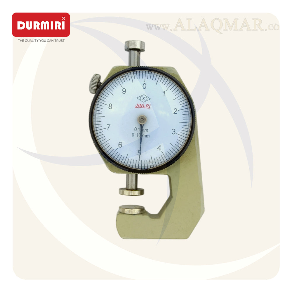 ميكرومتر قياس سمك جيتش ضغط 0-10ملي علبة بلاستيك DM593 DURMIRI