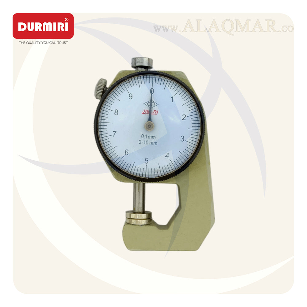 ميكرومتر قياس سمك جيتش ضغط 0-10ملي علبة بلاستيك DM593 DURMIRI