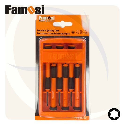 طقم مفك الكترونيات نجمة توركس 6ق FSE0202 FAMOSI