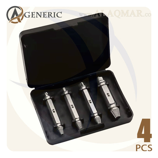 طقم ايزي اوت 2في1 4ق 1-4 SCREW EXTRACTOR GENERIC