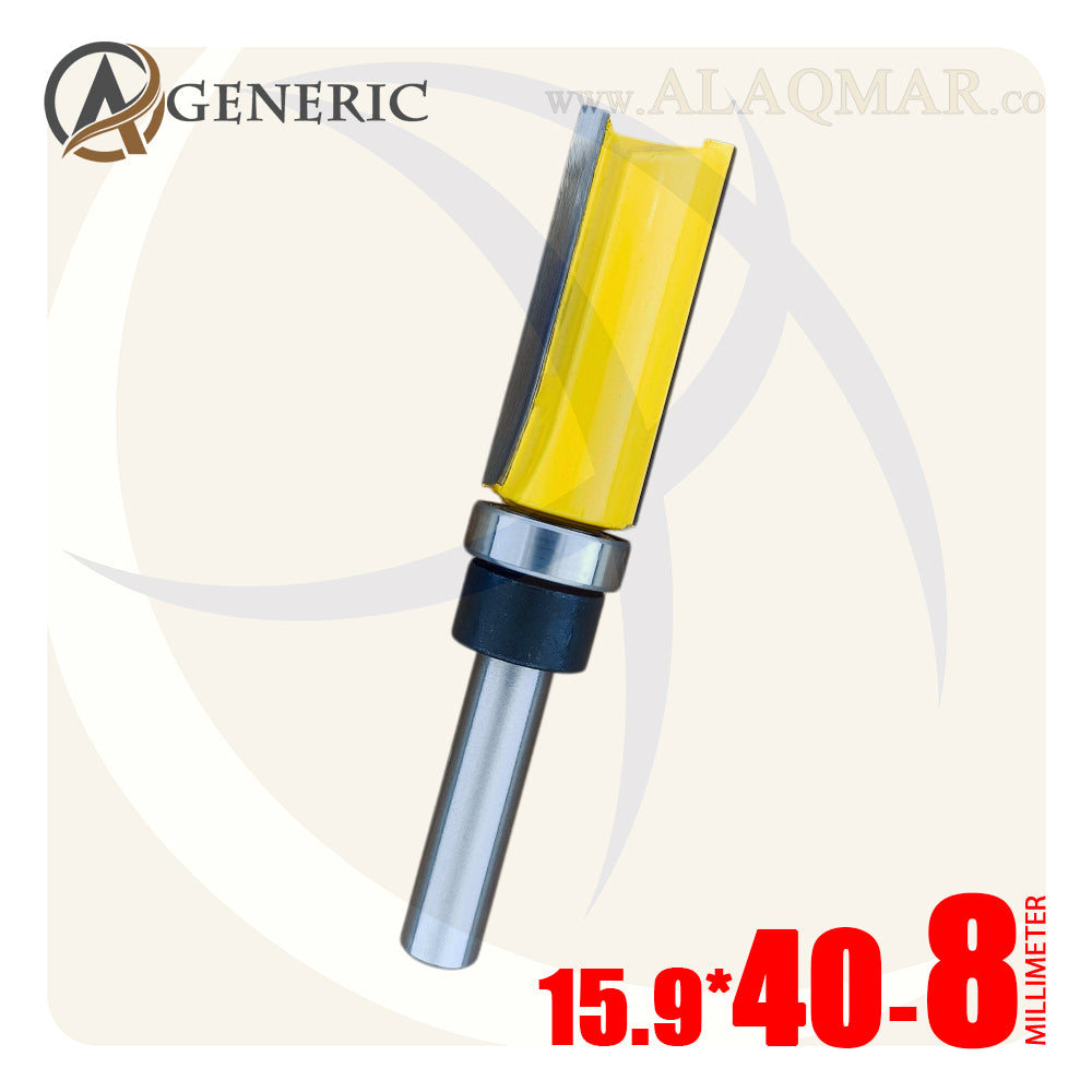 بنط راوتر عدلة مسح ونسخ كعب بلي سفلي 2 ريشة - كعب 8 ملي - مقاس 15.9×40 GENERIC