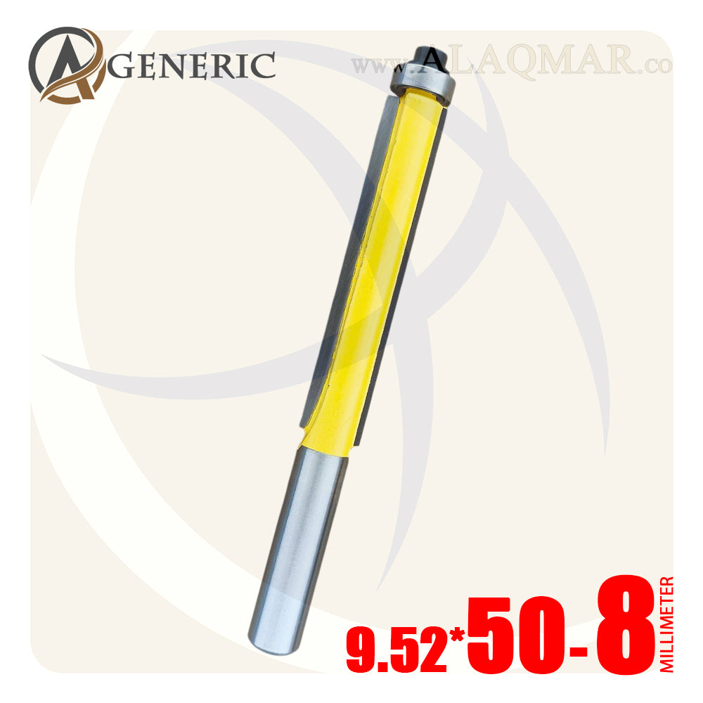 بنط راوتر عدلة مسح ونسخ كعب بلي علوي 2 ريشة - كعب 8 ملي - مقاس 9.52×50 GENERIC