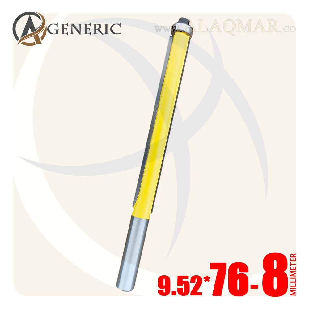 بنط راوتر عدلة مسح ونسخ كعب بلي علوي 2 ريشة - كعب 8 ملي - مقاس 9.52×76 GENERIC