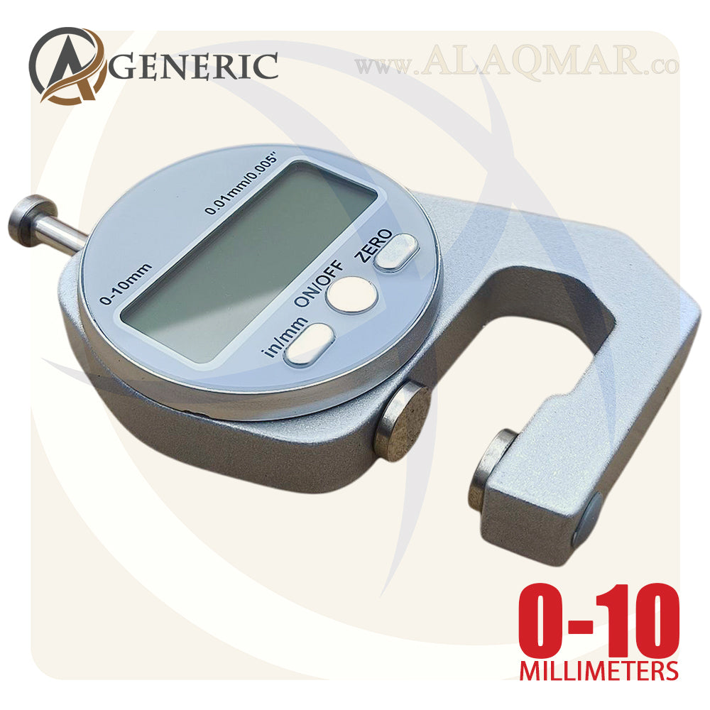 ميكرومتر قياس سمك ديجيتل جيتش ضغط 0-10ملي علبة بلاستيك DM1200 GENERIC