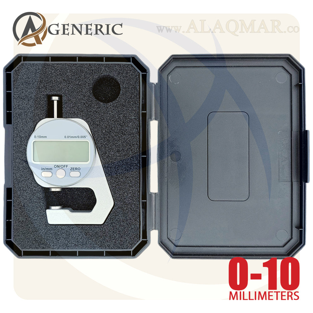 ميكرومتر قياس سمك ديجيتل جيتش ضغط 0-10ملي علبة بلاستيك DM1200 GENERIC