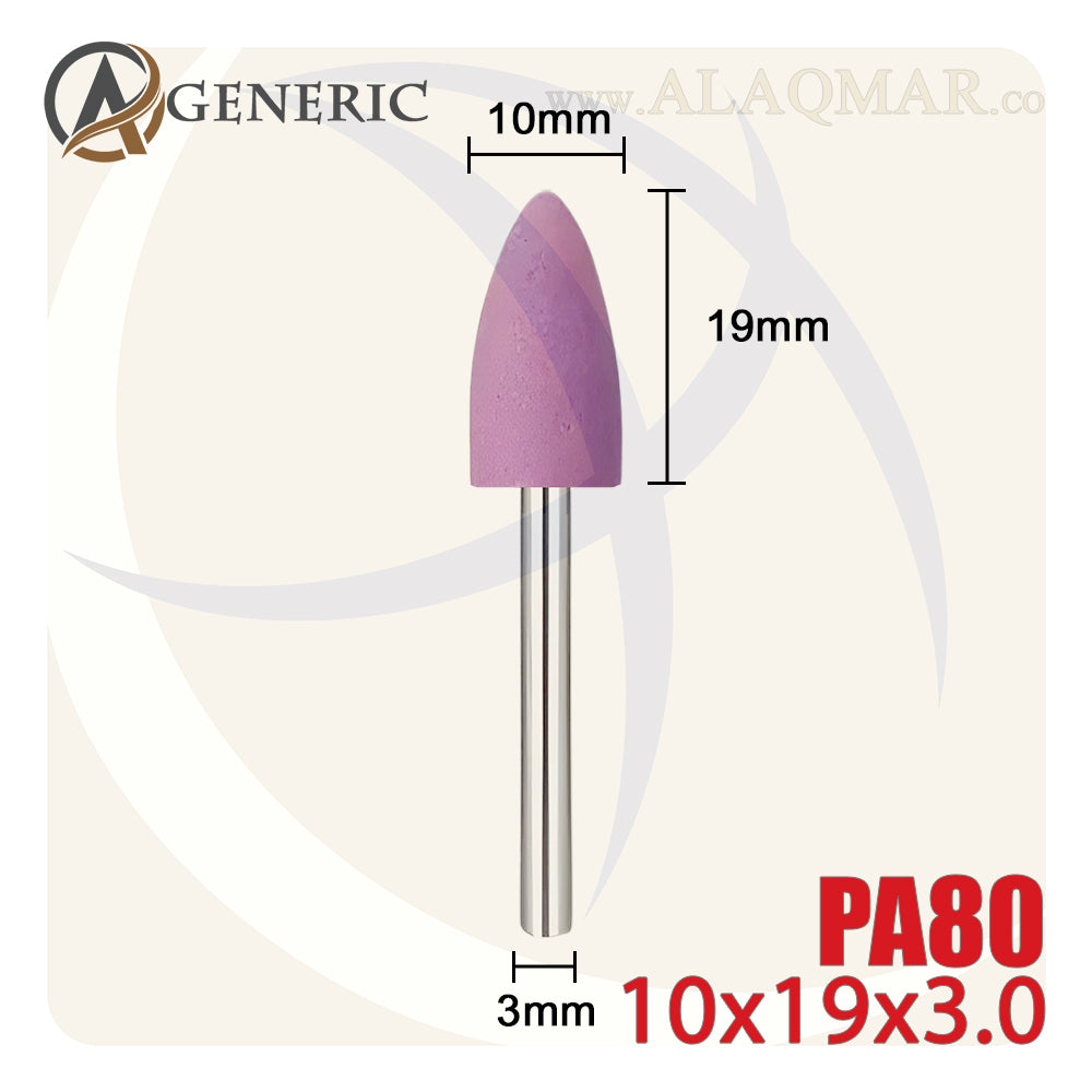 حجر جلخ باكس 3ملي PA80 شكل مدبب 10*19 CONE GENERIC