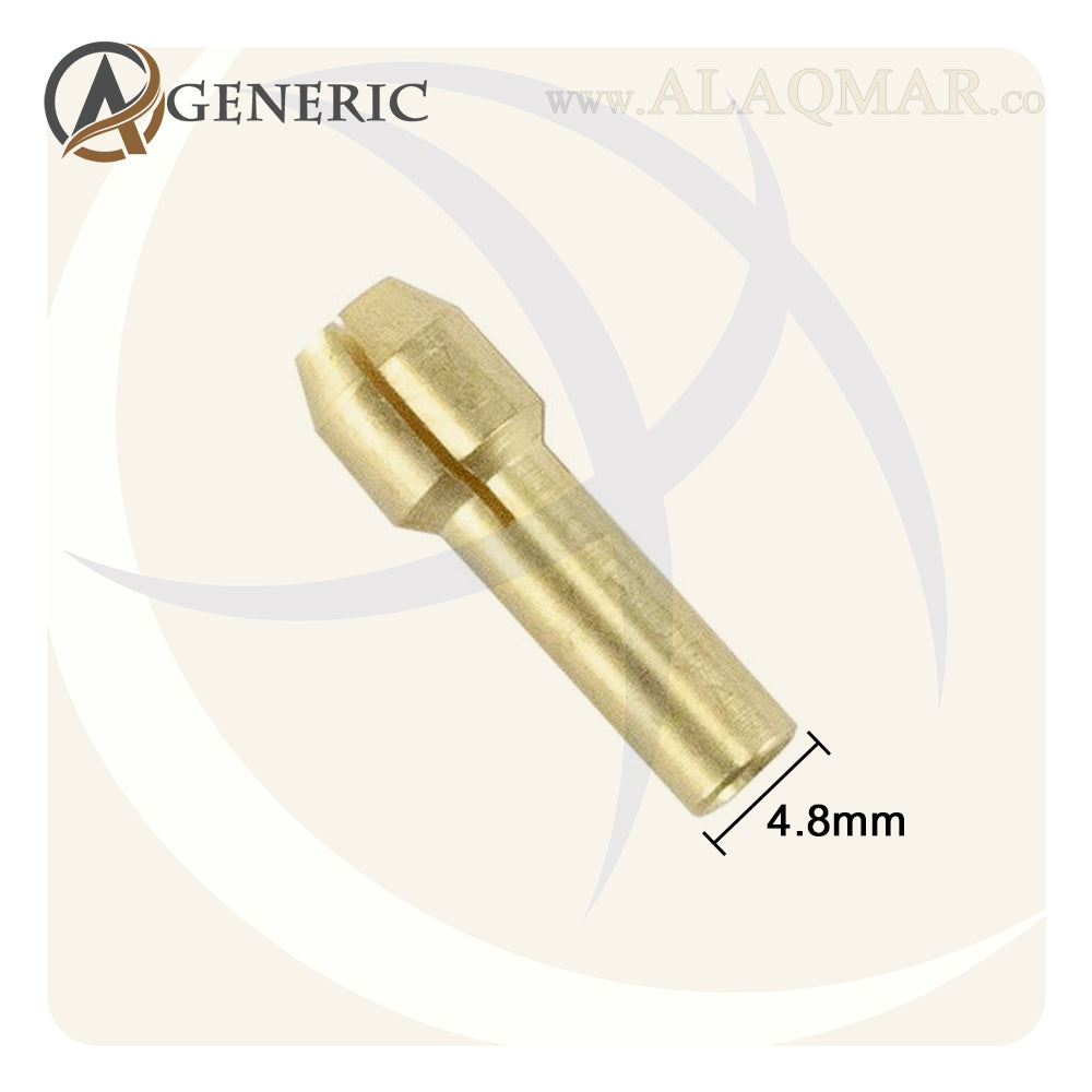 طقم كوليه ميني كرافت 4.8ملي 5ق 0.5-3.2ملي + ظرف للشنيور 3.17ملي + راس ظرف M8 COLLET CHUCK 3.17 GENERIC
